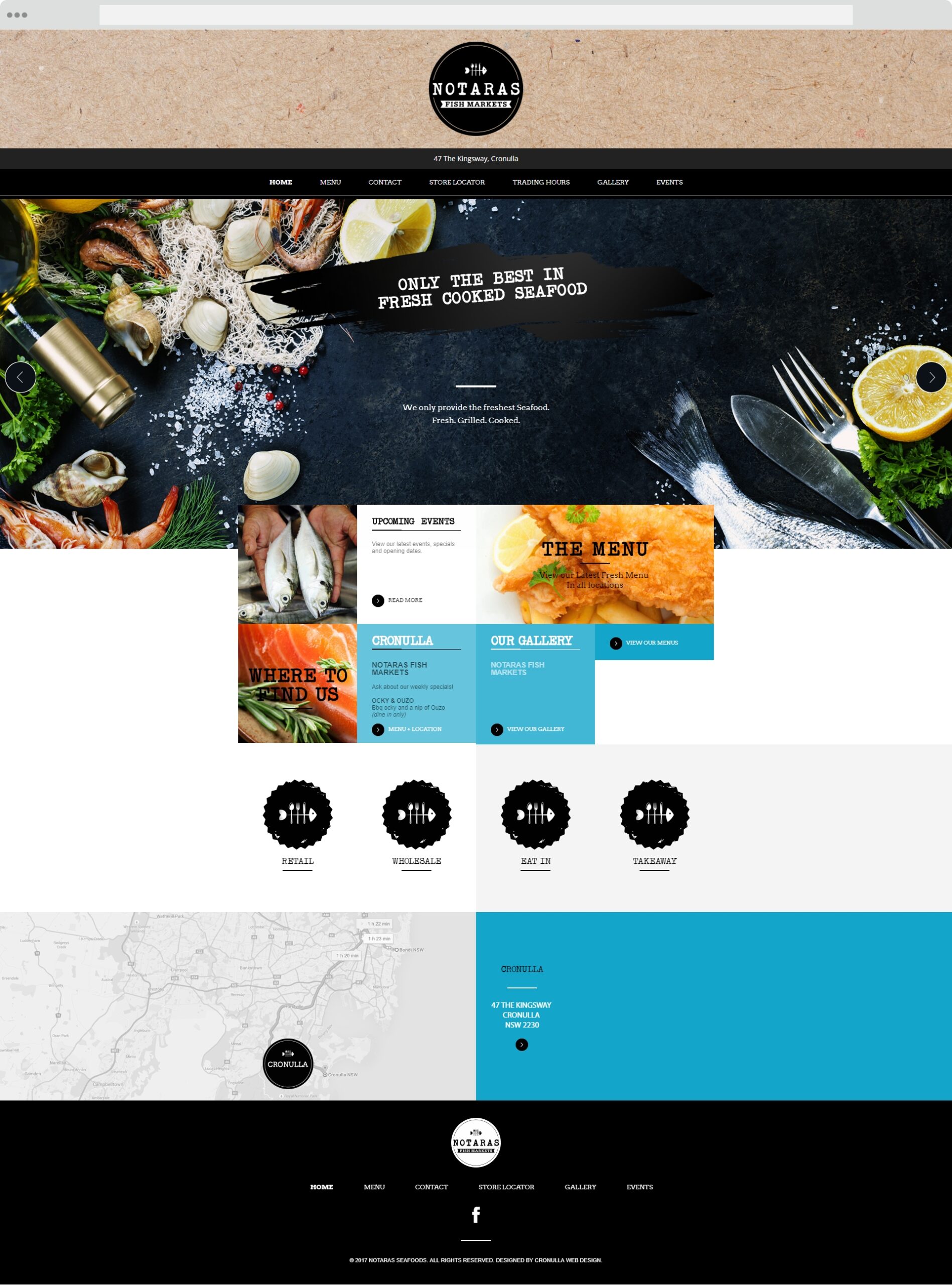 Notaras Homepage Web Design