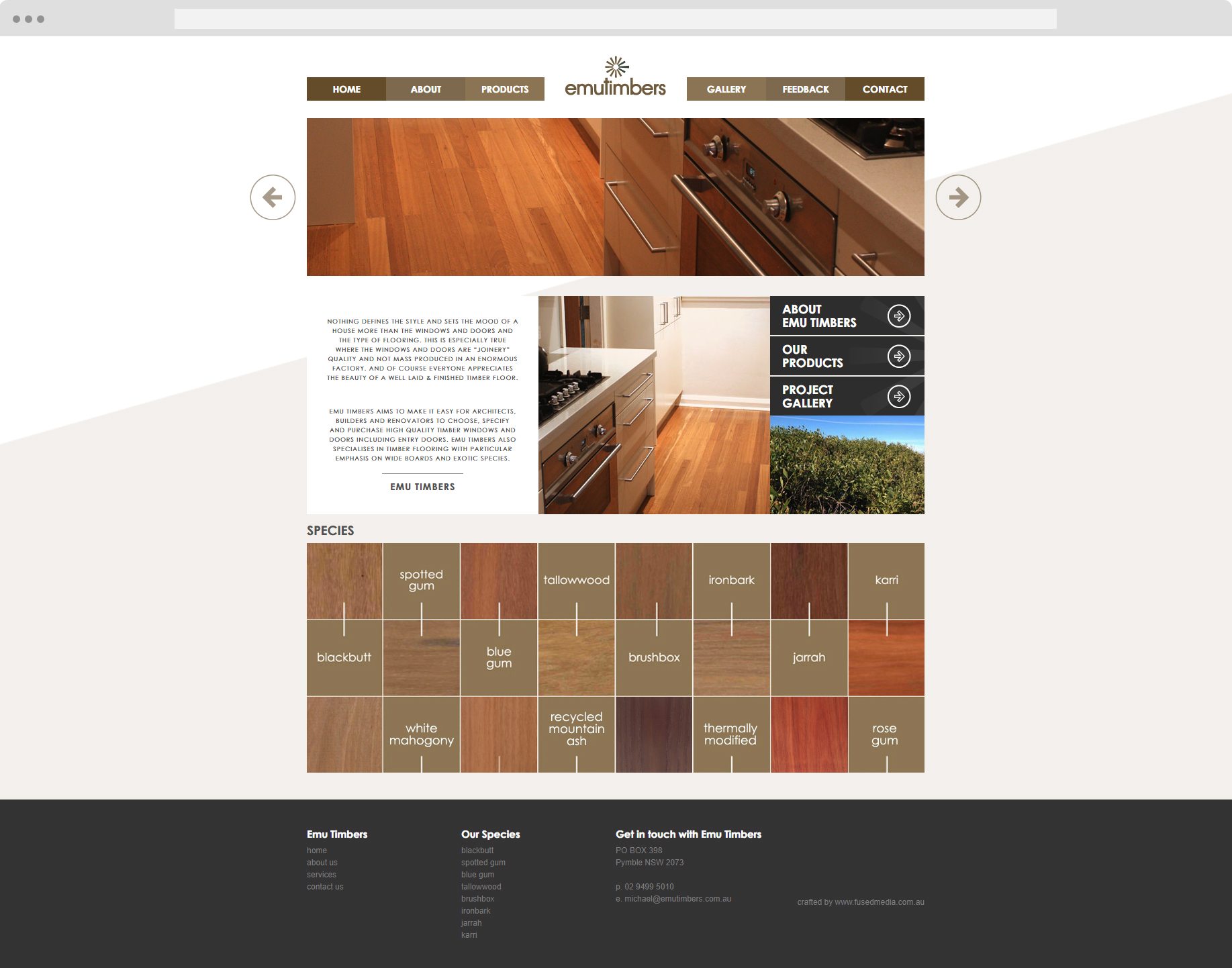 Emu Timber - Website Design Sutherland - Cronulla Web Design