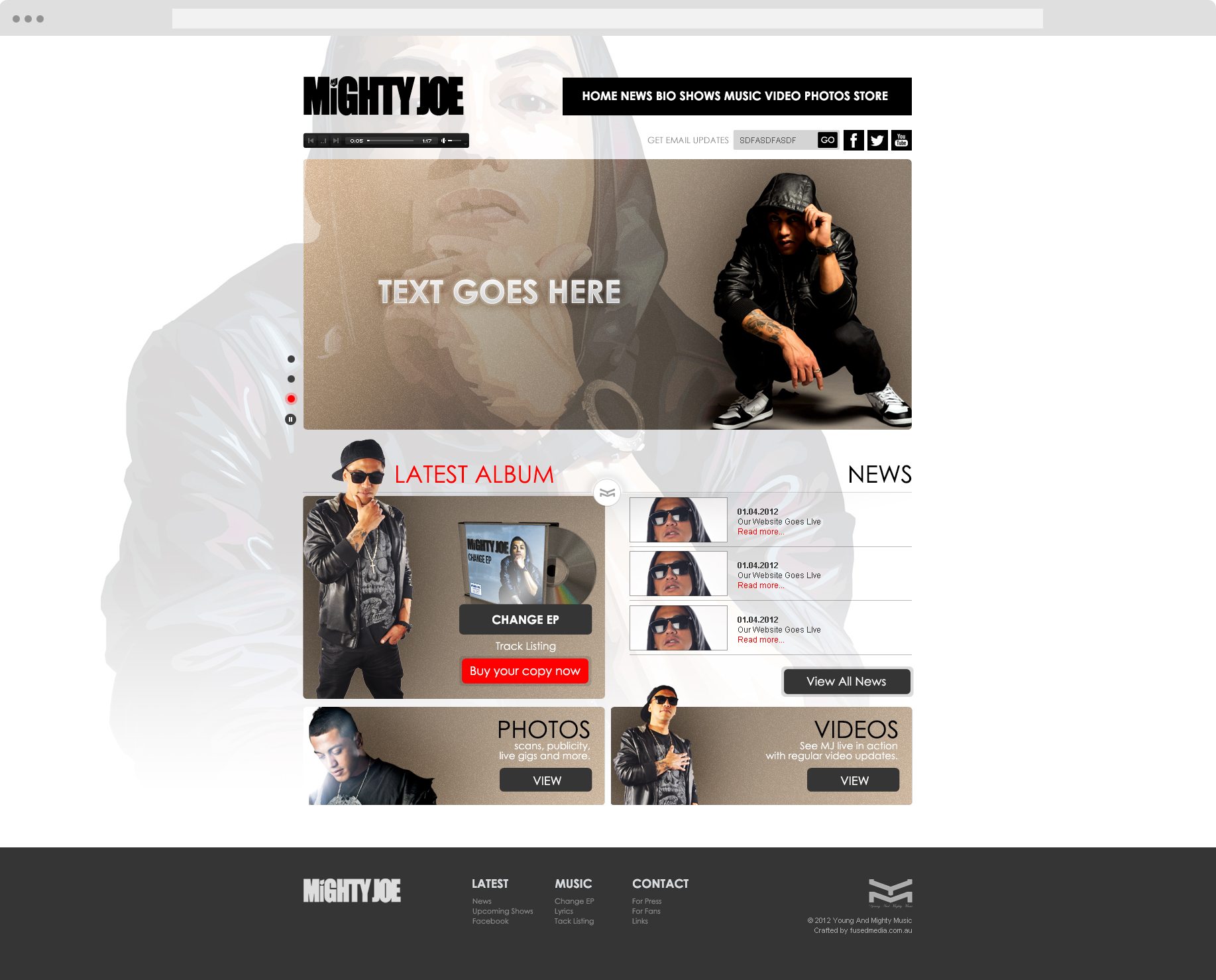 Mighty Joe - Website Design - Cronulla Web Design