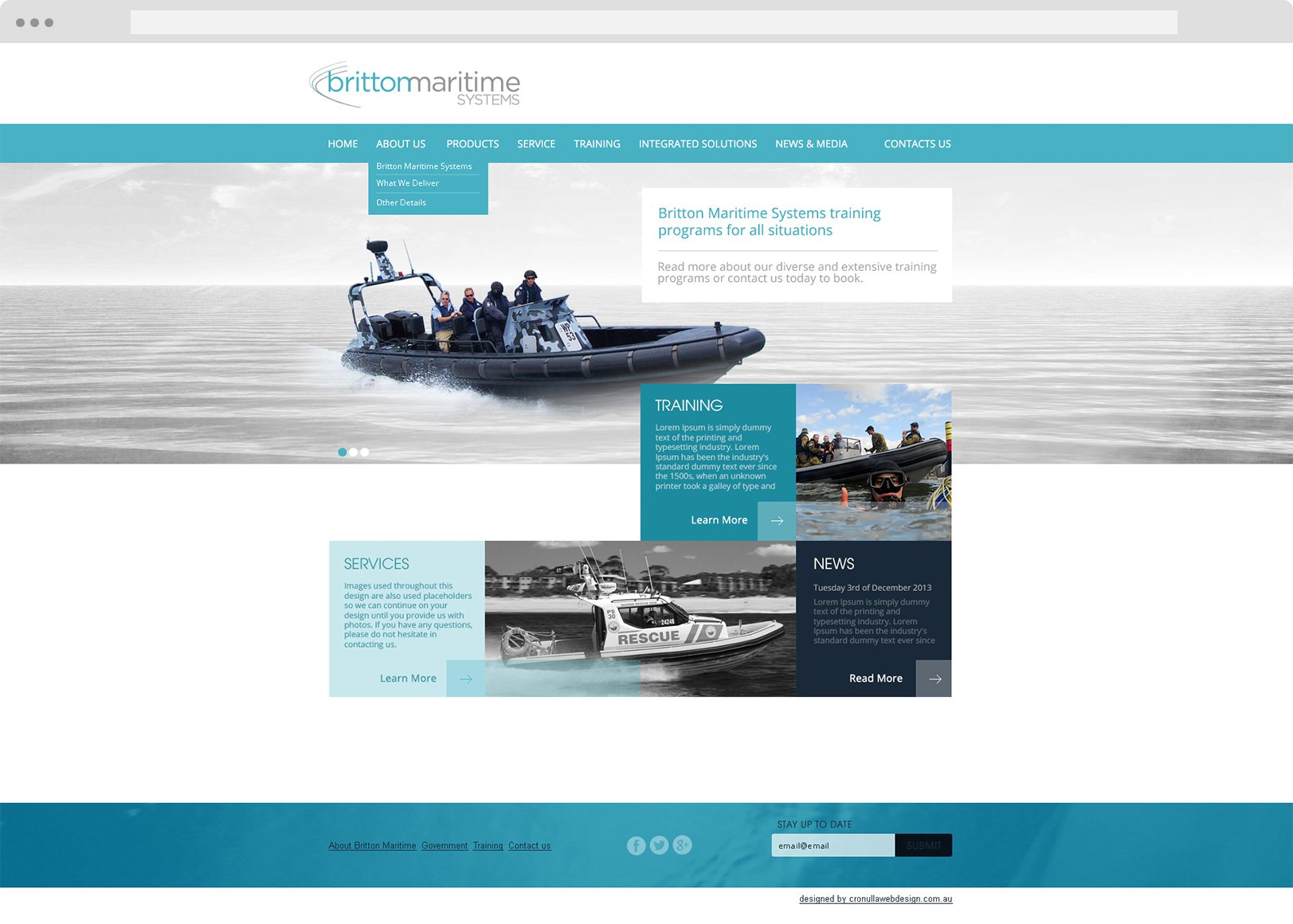 Britton Maritime - Web Design - Cronulla Web Design