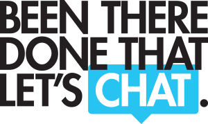 Been There Done That Let's Chat Logo Design